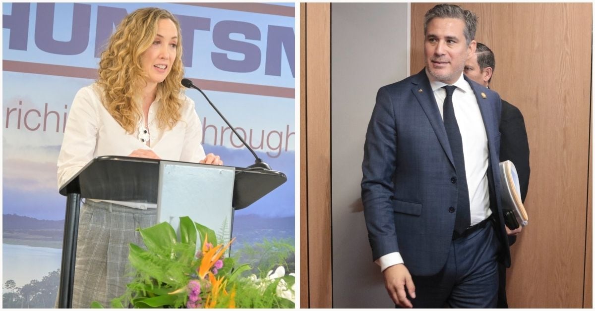 Indiana Trejos, viceministra, y Manuel Tovar, ministro de Comex.