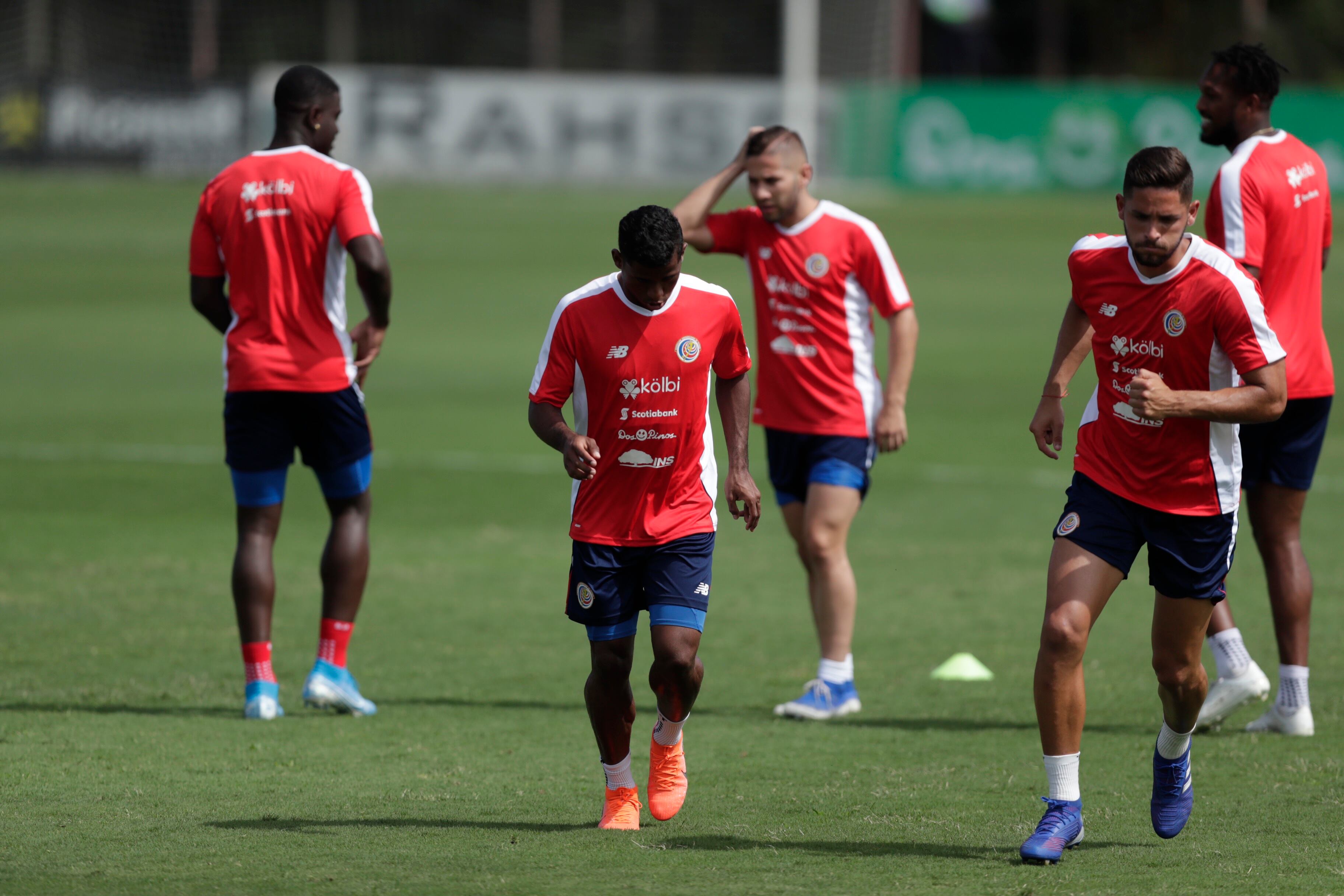 03/09/2019, Alajuela, San Rafael, Proyecto Gol, entrenamiento de la selección nacional de Costa Rica previo al partido amistoso ante Uruguay, en la conferencia hablaron los jugadores Francisco Calvo, Ariel Lassiter y Allan Cruz. Fotografía José Cordero