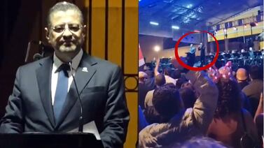 Ciudadano explica cómo empezaron los abucheos contra Rodrigo Chaves y cómo reaccionaron los policías y los seguidores del político