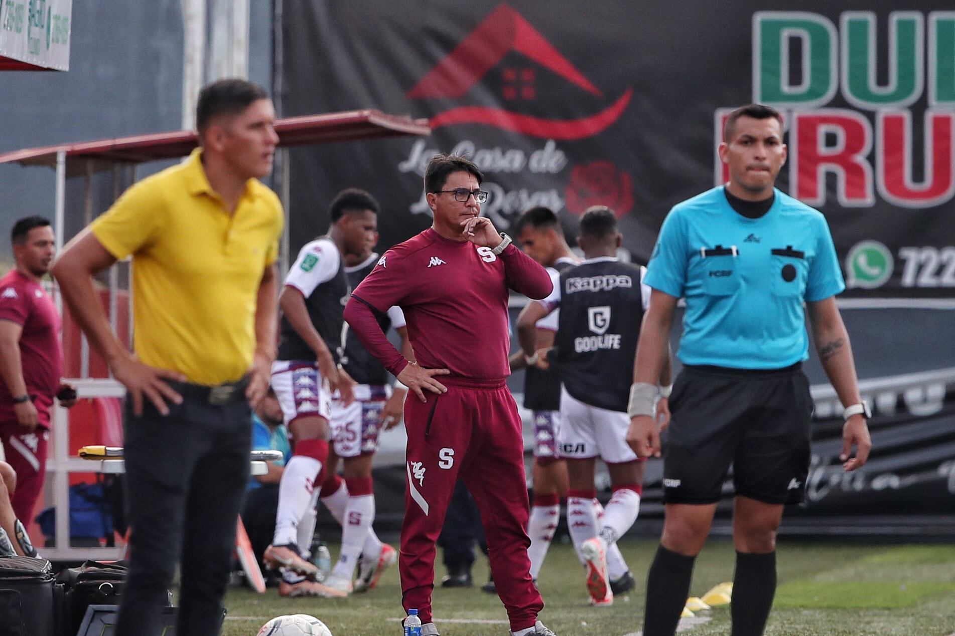 01/03/2024/ Juego entre Santos de Guapiles vs Deportivo Saprissa por el torneo Clausura de la Liga Promerica en el estadio Ebal Rodríguez / Foto John Durán