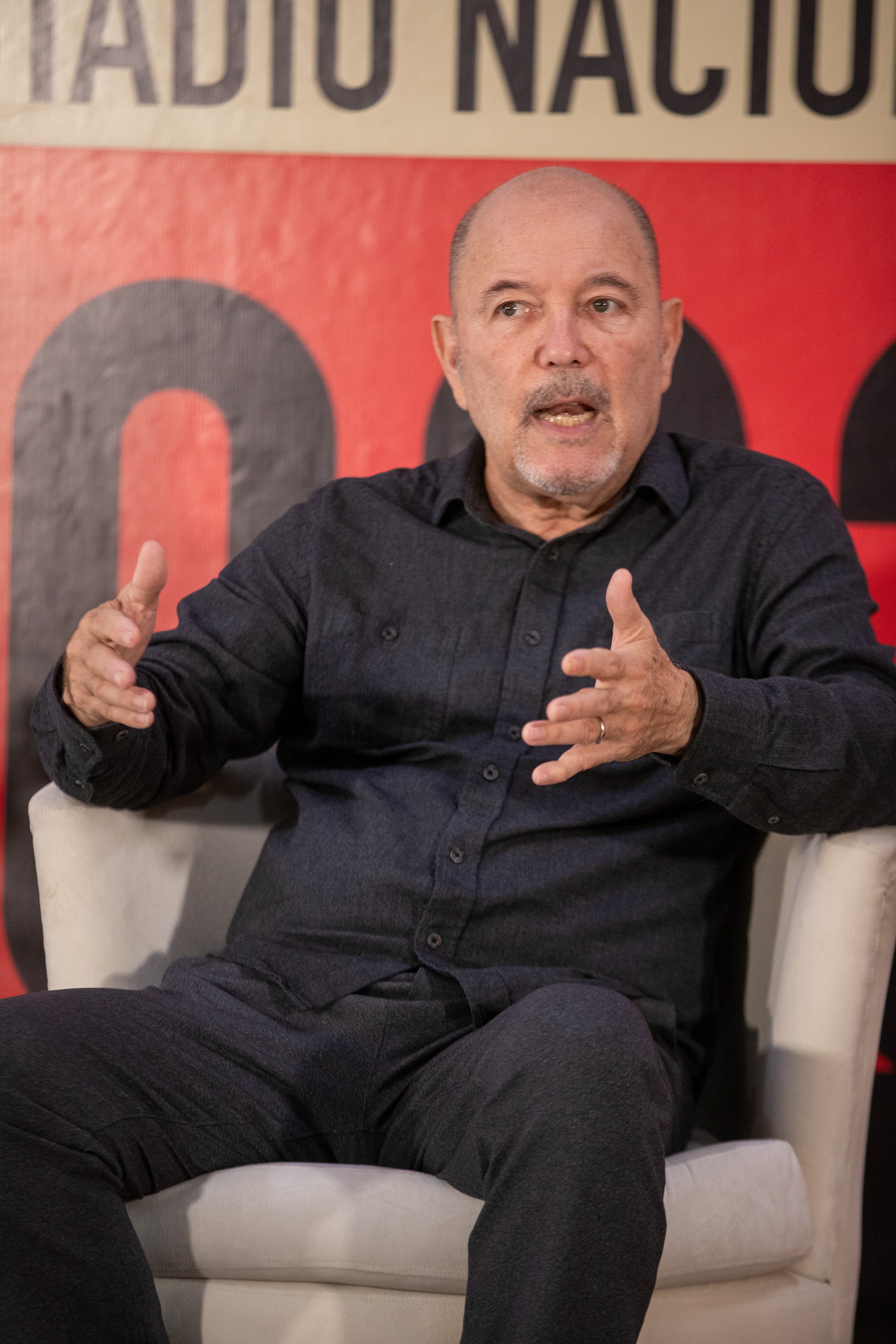 07/09/2023, San José, Estadio Nacional, conferencia de prensa del cantante Rubén Blades previo al concierto en Costa Rica.