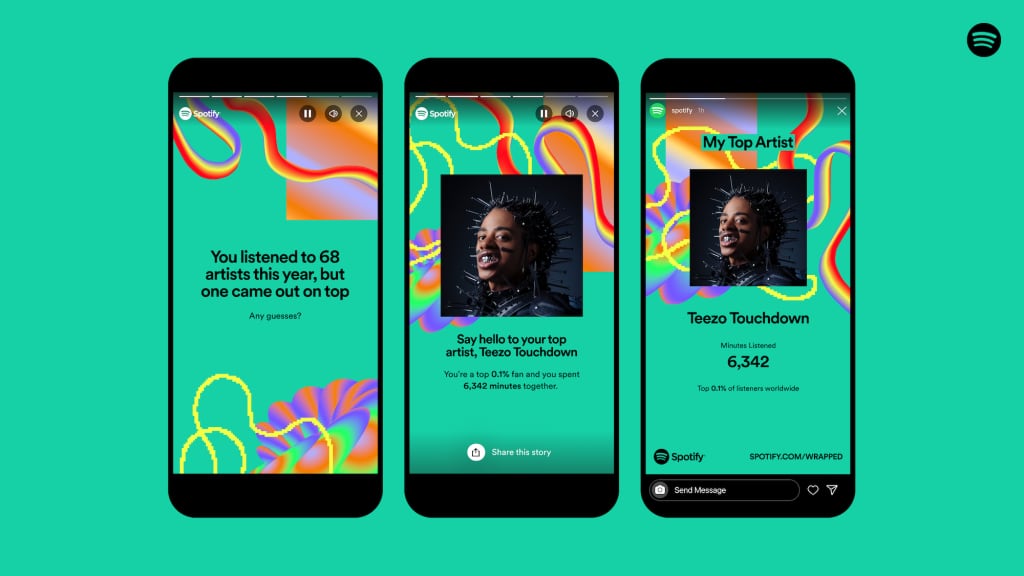 El Spotify Wrapped recopila las estadísticas de las preferencias musicales de los usuarios.