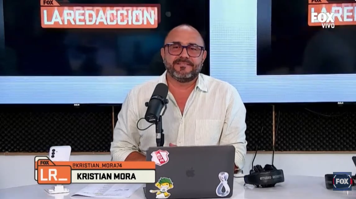 Kristian Mora condujo este lunes 17 de agosto el programa 'La Redacción' en Fox.