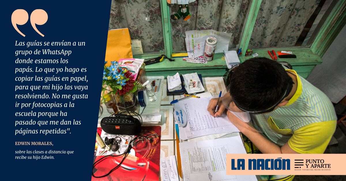 Reportaje Punto y Aparte / La Nación sobre educación a distancia en 2020 - Alejandro Ponce - Fabrice Le Lous - Fotografías: Eyleen Vargas / PyA