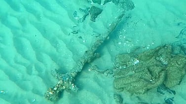 Nadaba en el Mediterráneo y encontró una espada de 800 años: el sorprendente hallazgo que revela una batalla de las Cruzadas
