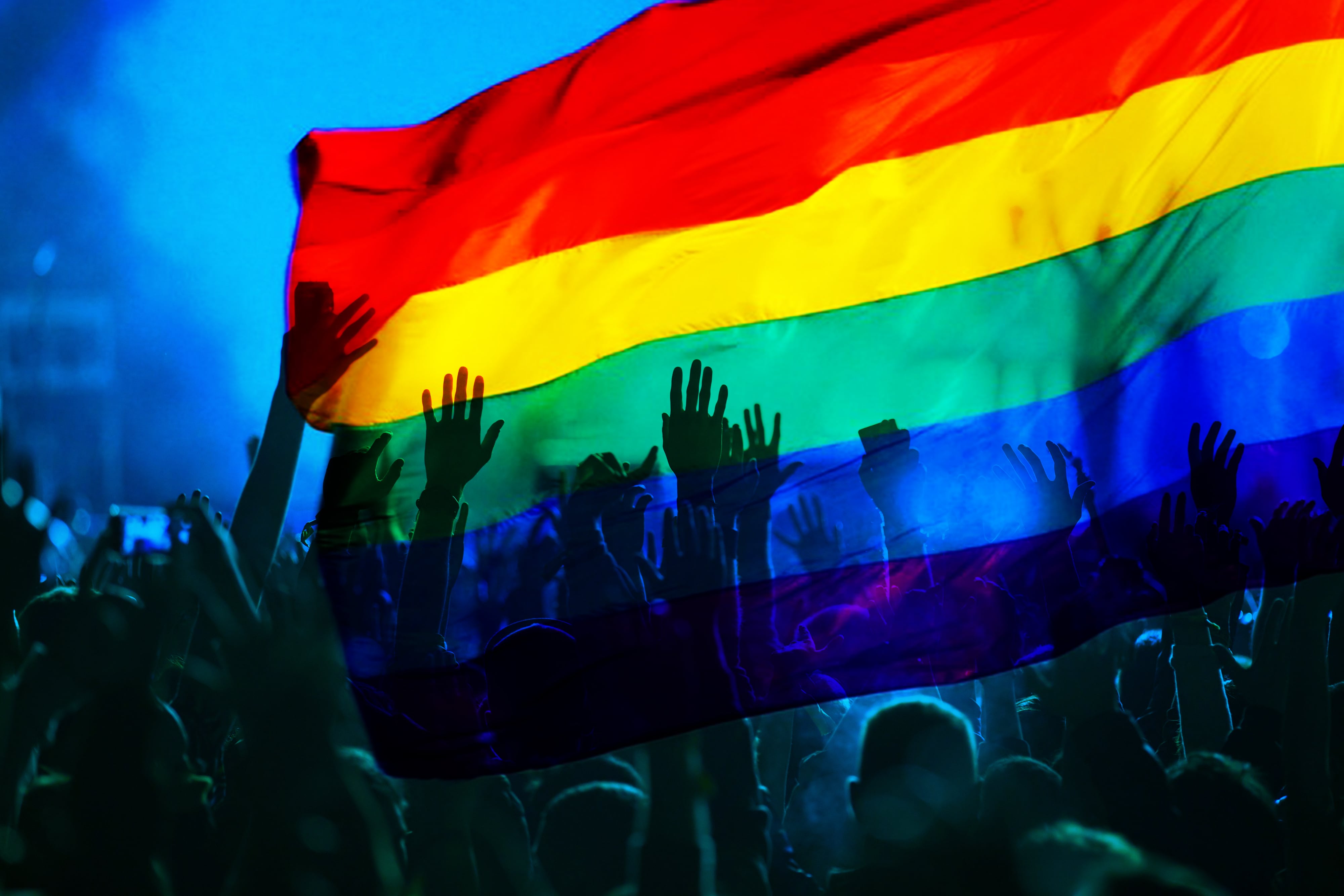Bandera LGBTI, gais, lesbianas, diversidad sexual