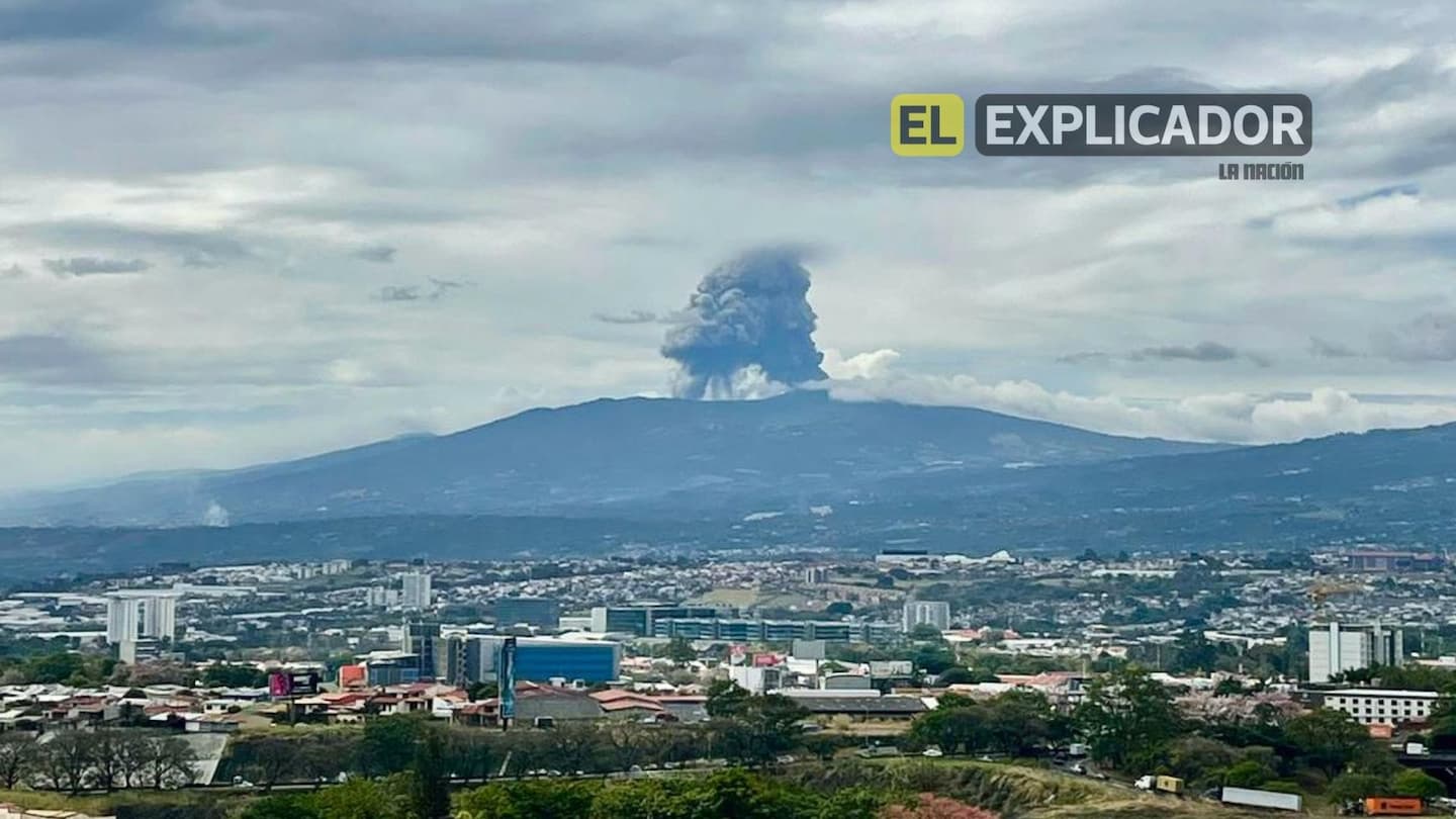 El volcán Poás ha desarrollado una intensa actividad en las últimas semanas, con erupciones que han hasta superado los 4 kilómetros de altura.