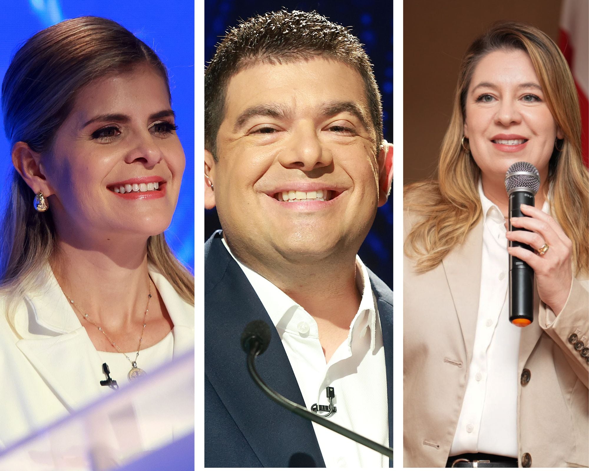 Laura Fernández, Claudia Dobles y Álvaro Ramos