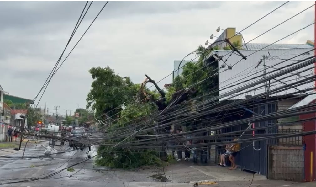Caída de postes en Alajuela provocó emergencias