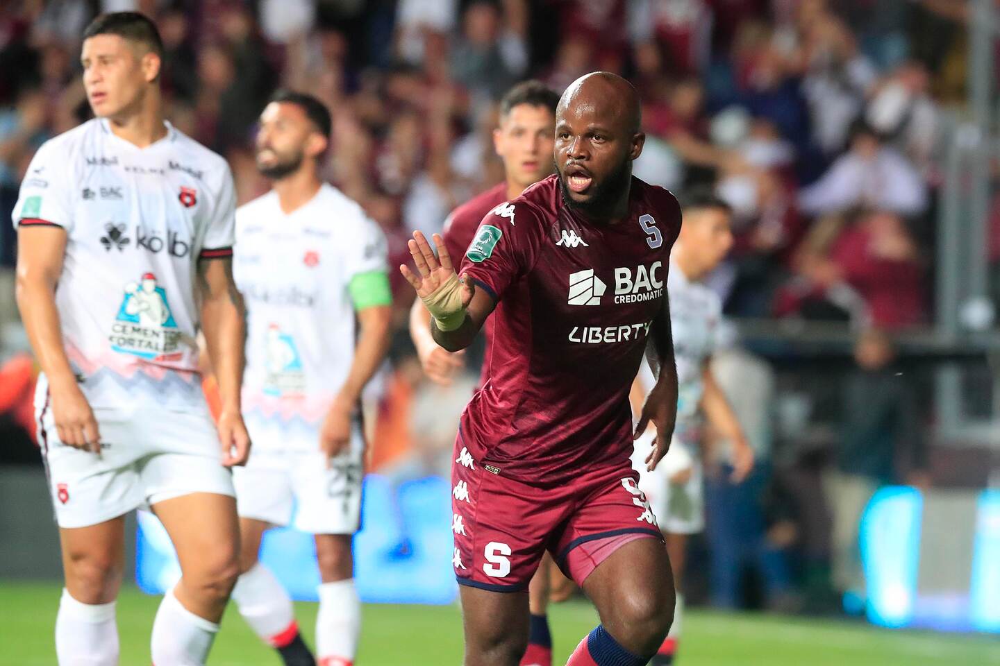 28/05/2023 Estadio Ricardo Saprissa, Tibás. El Deportivo Saprissa recibió a la Liga Deportiva Alajuelense, en el partido de vuelta de la Gran Final del Torneo de Clausura, Liga Promérica 2023.
