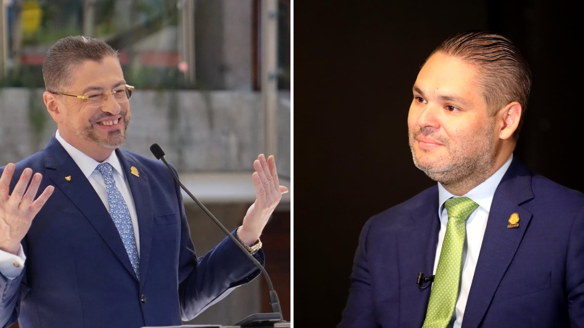 Rodrigo Chaves y Jorge Rodríguez, ministro de Cultura