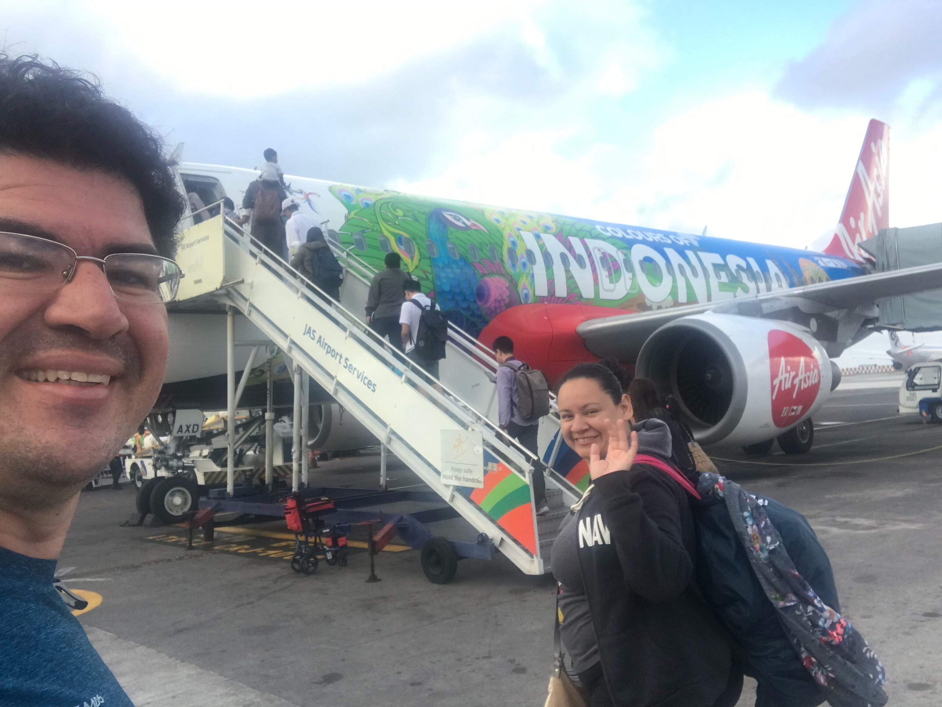 Vuelo de Indonesia a Singapur.