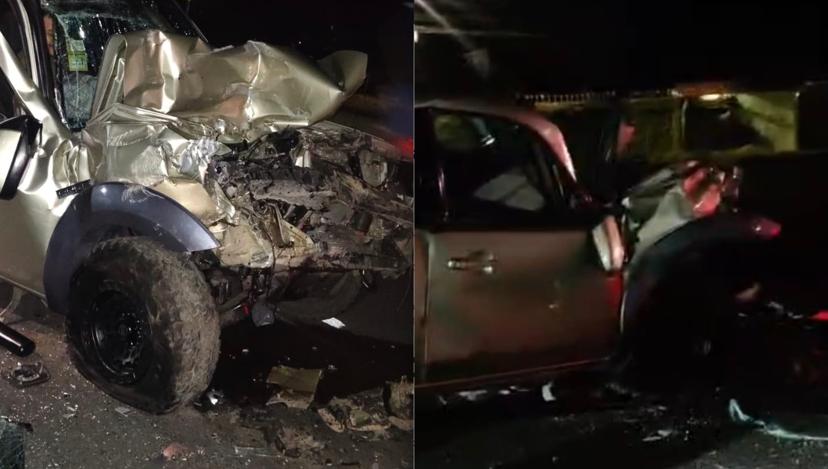 El conductor de un pick up quedó prensado tras chocar contra la parte trasera de un tráiler en la ruta 32, en Guácimo; bomberos realizaron labores de extracción para rescatarlo.