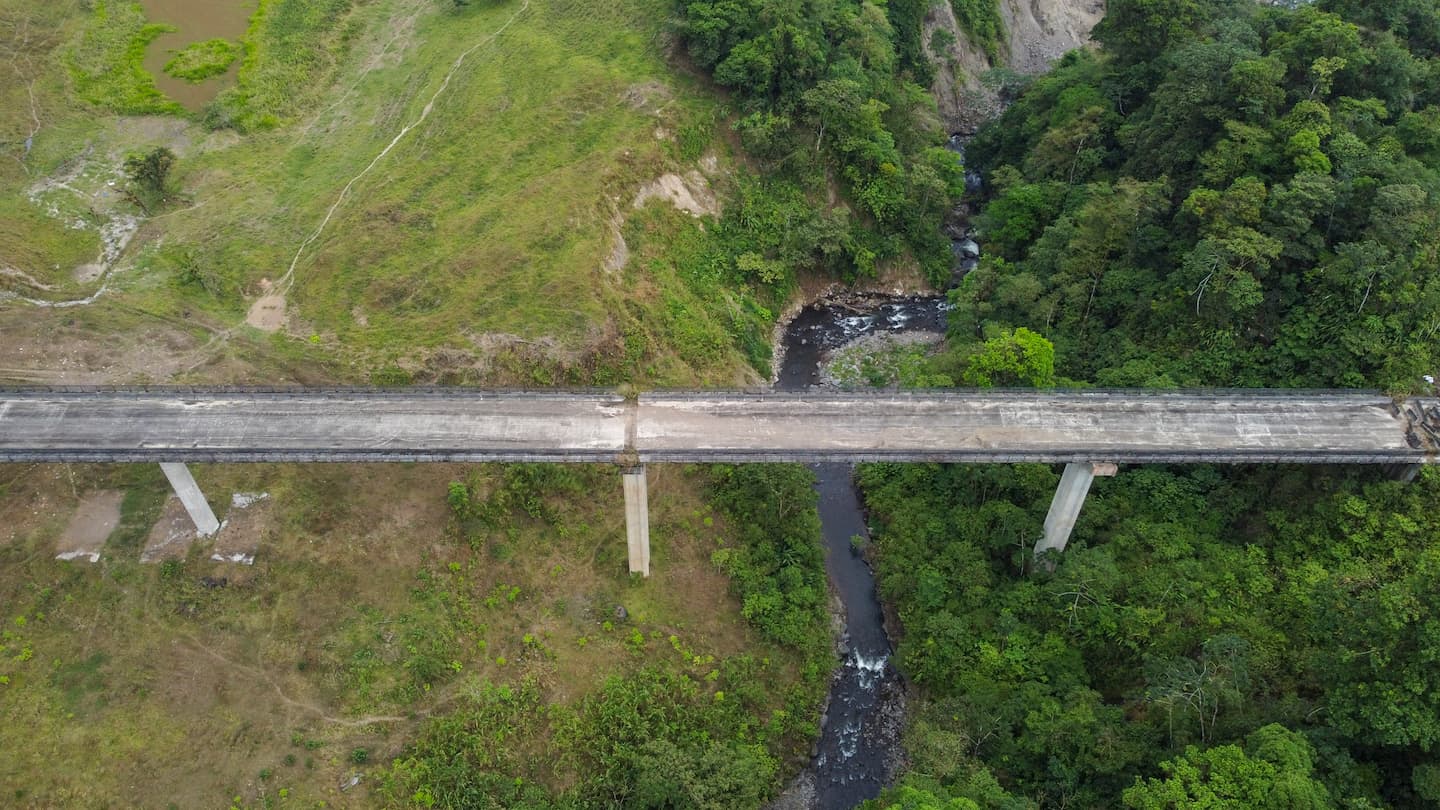 03/04/2025, Alajuela, San Carlos, estado actual de la Ruta Nacional 35 hacia San Carlos, que lleva varios años retrasada su construcción, y ahora el gobierno parece que va a reanudar las construcciones para terminar esta ruta.