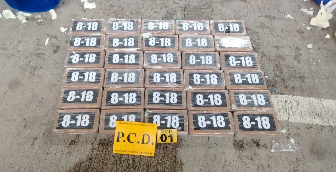 Decomiso de cocaína líquida