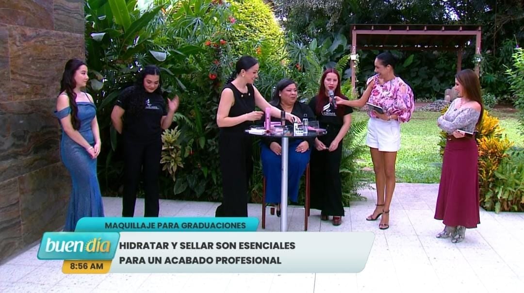 Una joven maquillista usó a su madre como modelo durante sección en 'Buen día'.