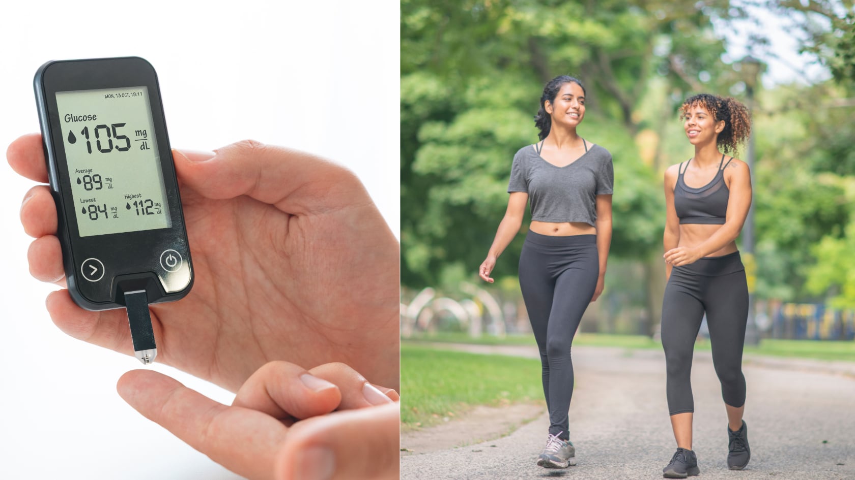 Yoga y caminata combinados reducen más el azúcar en sangre que hacerlos por separado, según un estudio realizado en adultos con diabetes tipo 2.