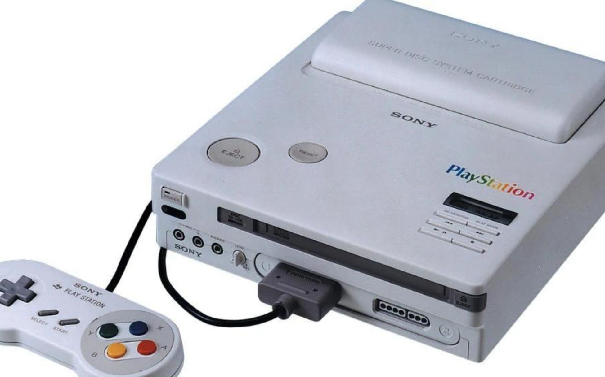 Así es cómo se veía la consola "Nintendo PlayStation", la mezcla entre dos de las compañías de videojuegos más grandes del mundo. Foto: Heritage Auctions.