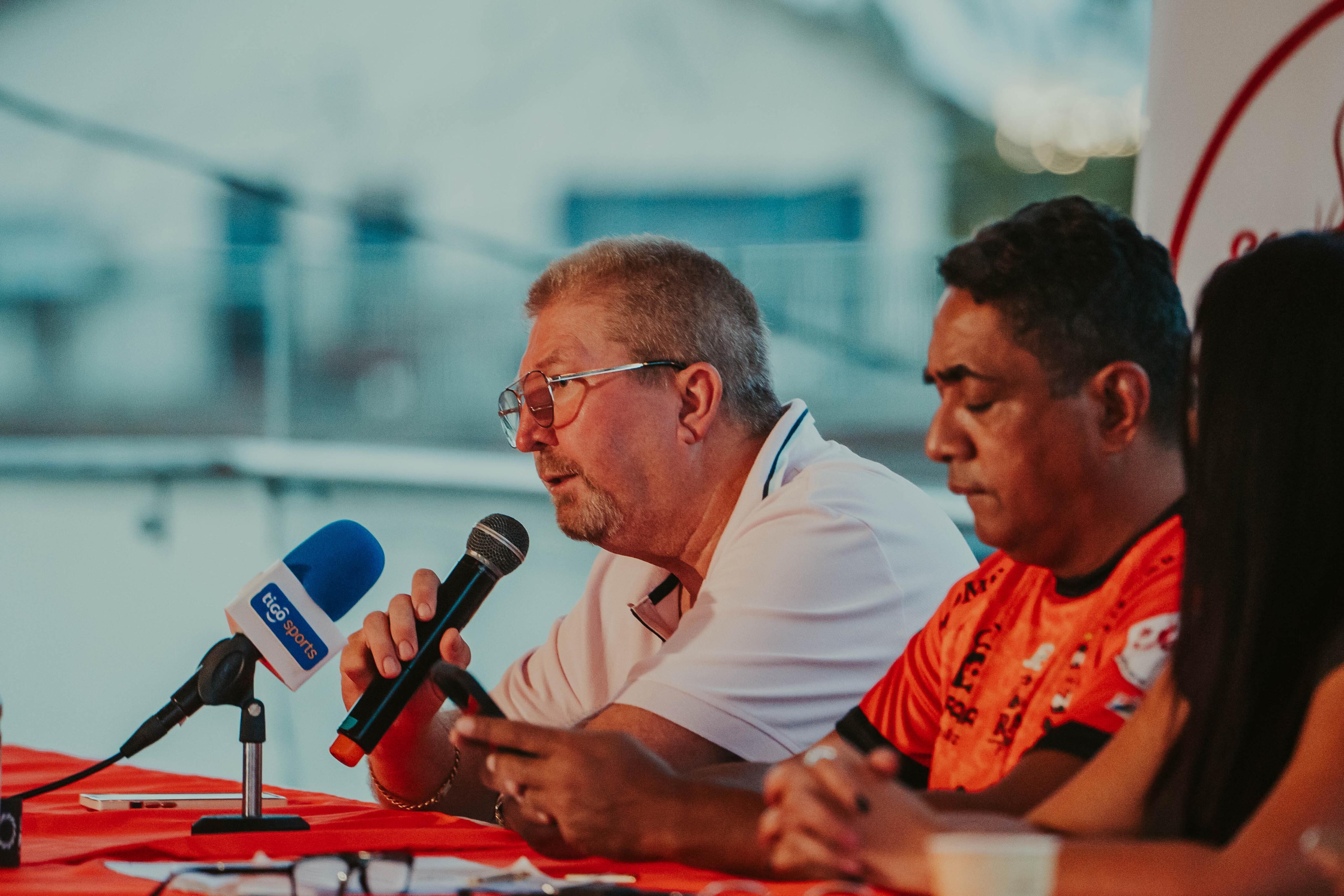 09/05/2025, Puntarenas, Estadio Lito Pérez, conferencia de prensa del Puntarenas FC, acerca de la Clausura de el Estadio Miguel Lito Pérez.