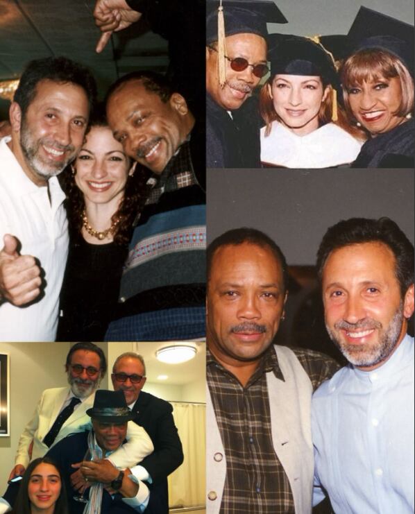 Emilio Estefan compartió una serie de fotografías junto con Quincy Jones.