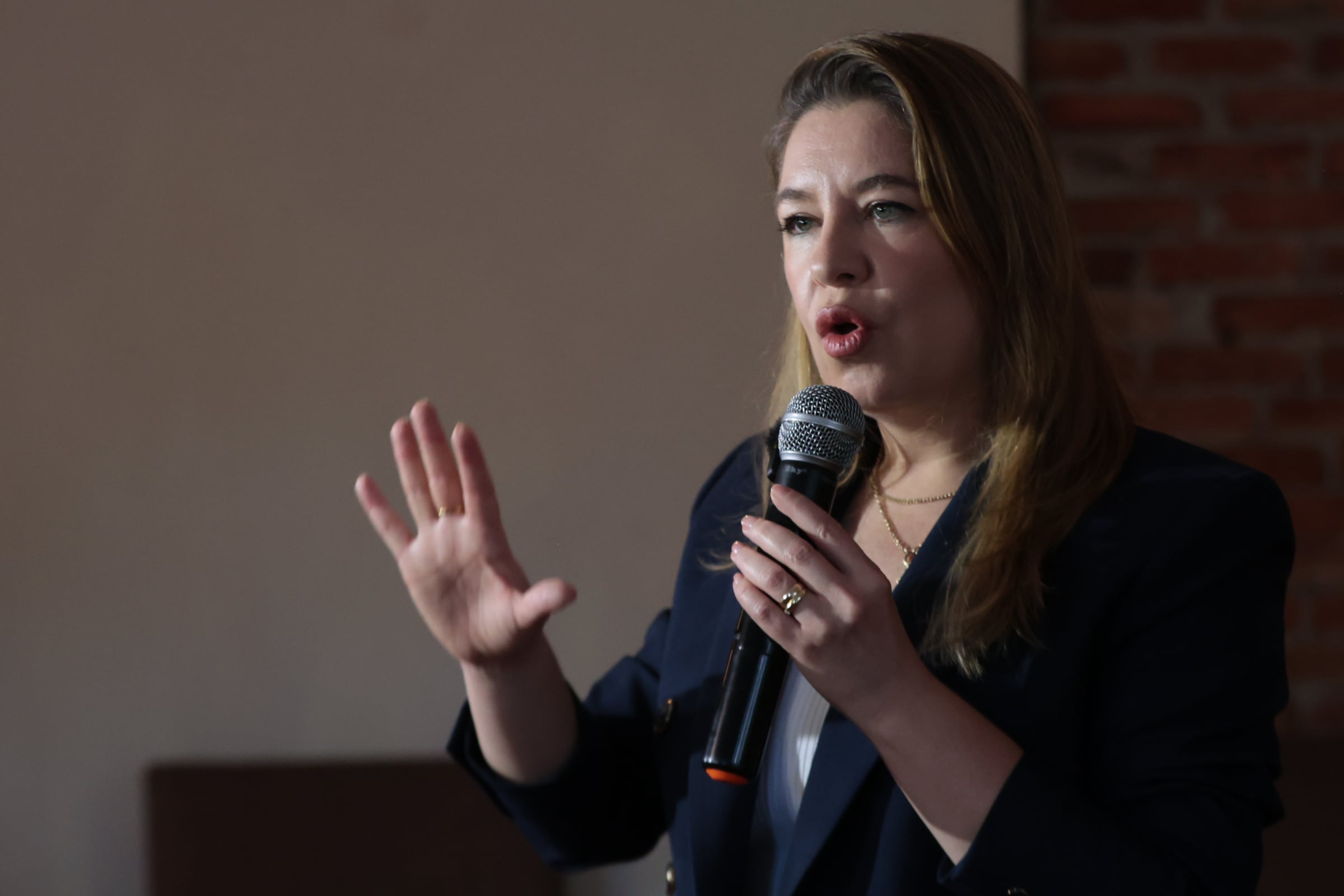 04/02/2026/ La Diputada del partido Coalición Agenda Ciudadana, Claudia Dobles, brinda conferencia de prensa / Foto John Durán