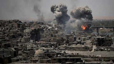 El casco antiguo de Mosul es un campo en ruinas luego de combates