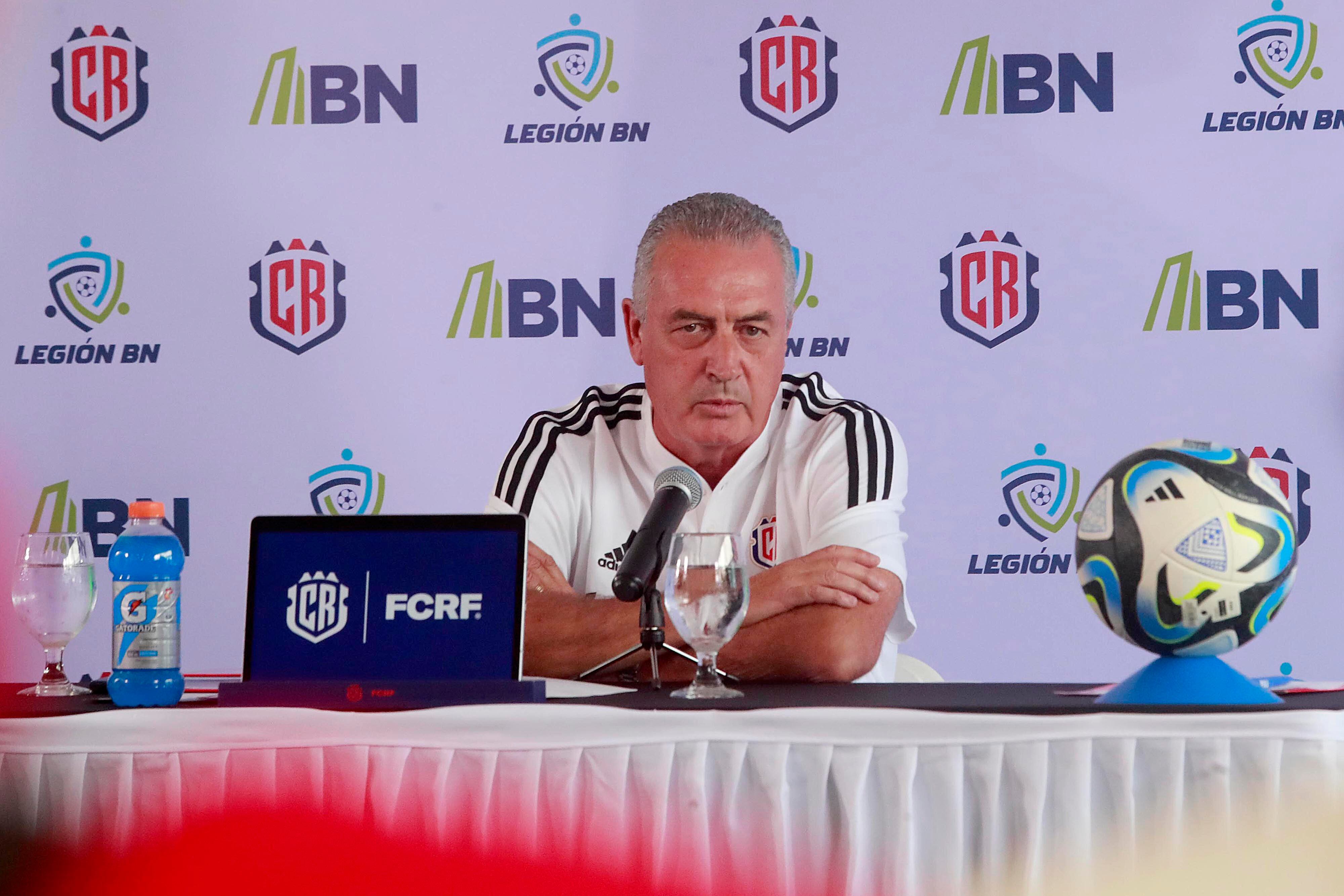 01/02/2024 Estadio Nacional. Conferencia de prensa con el director técnico de la Selección Nacional, Gustavo Alfaro, previo al partido amistoso de la Selección Nacional de Costa Rica ante su similar de El Salvaldor. Foto: Rafael Pacheco Granados.