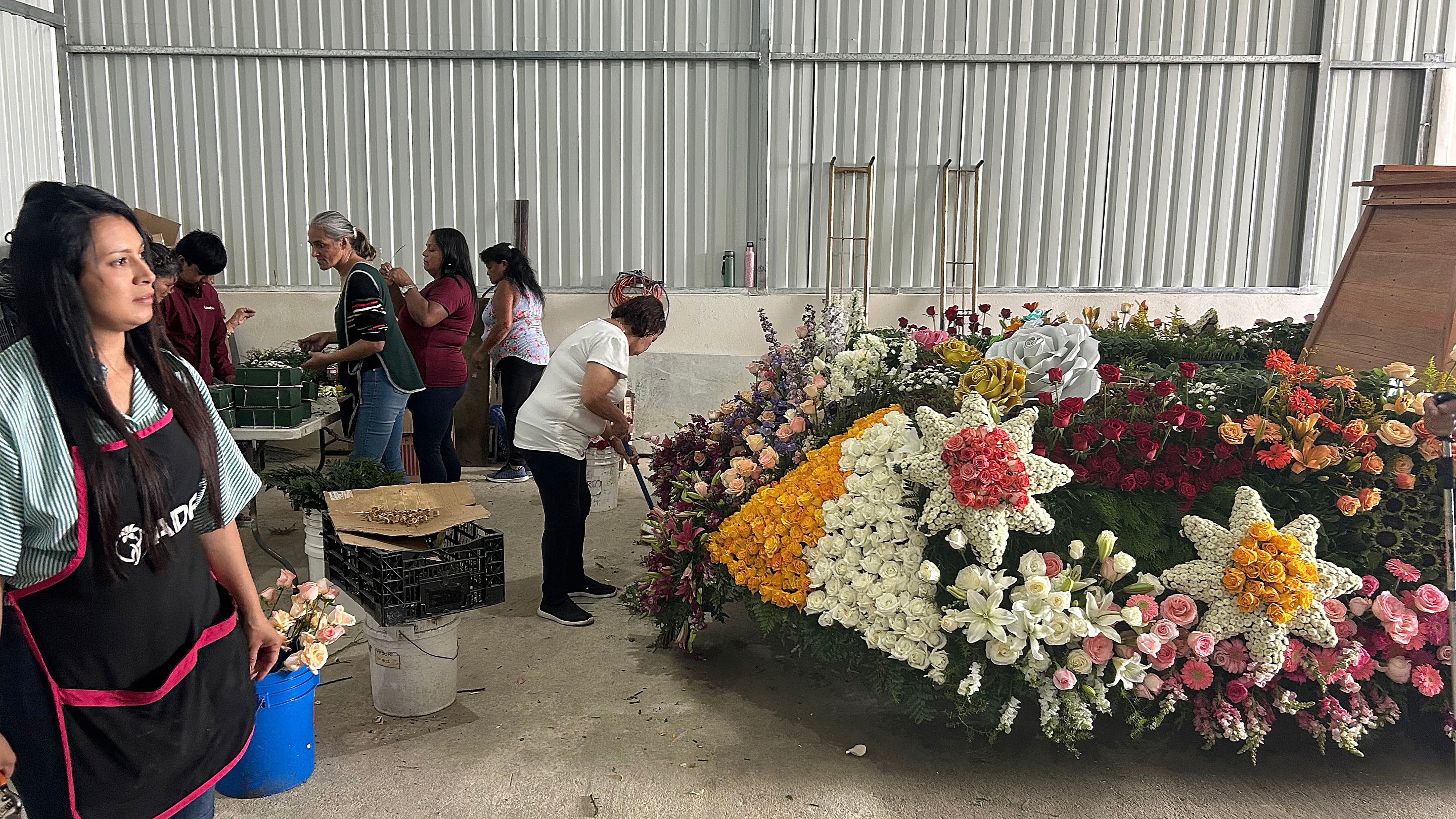 Carroza para la Negrita elaborada por la comunidad de Cot de Oreamuno