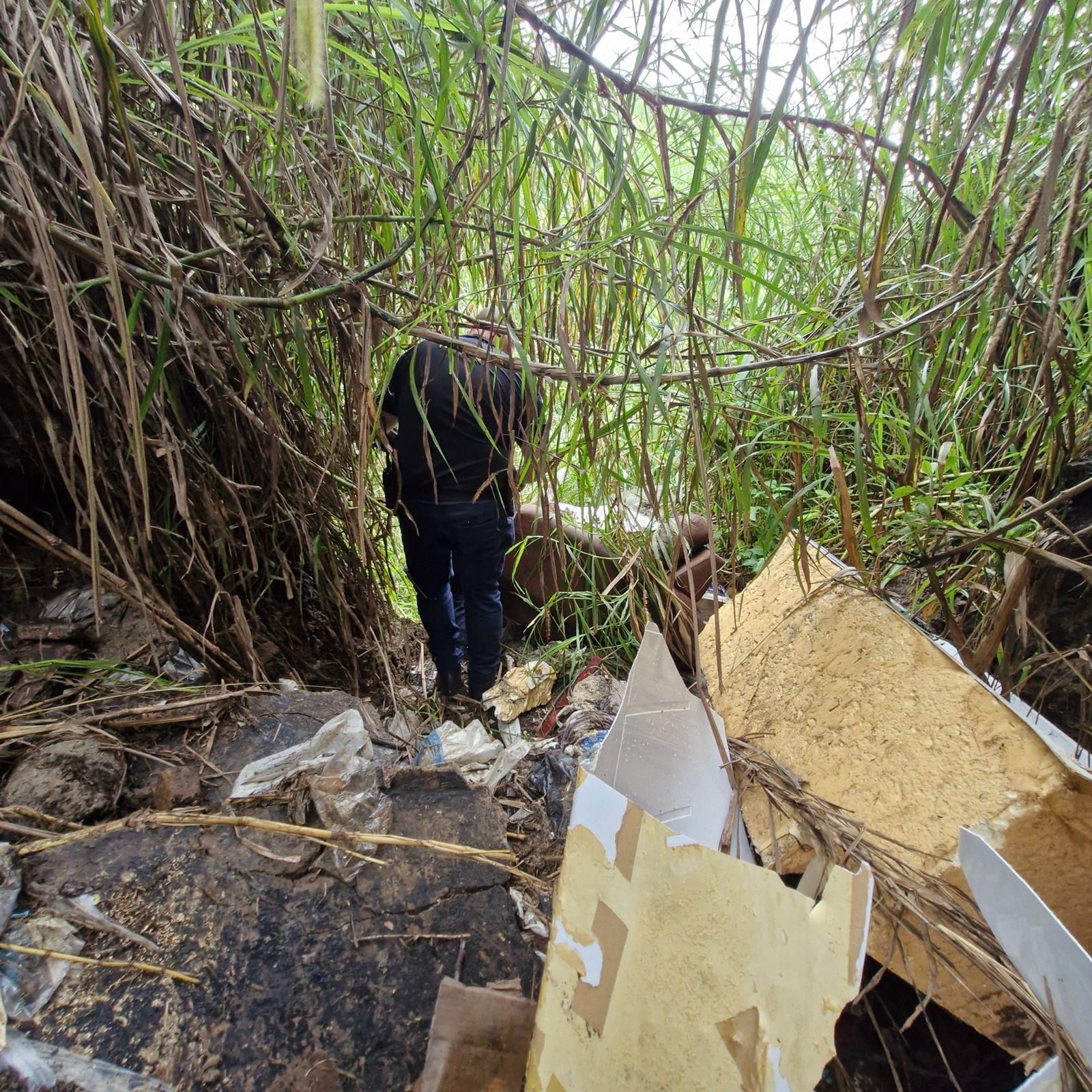 El bebé hallado con vida en un basurero en Hatillo, San José, el 12 de noviembre del 2025, nació días antes en un hospital, según lo confirman las primeras investigaciones del OIJ. Foto: OIJ