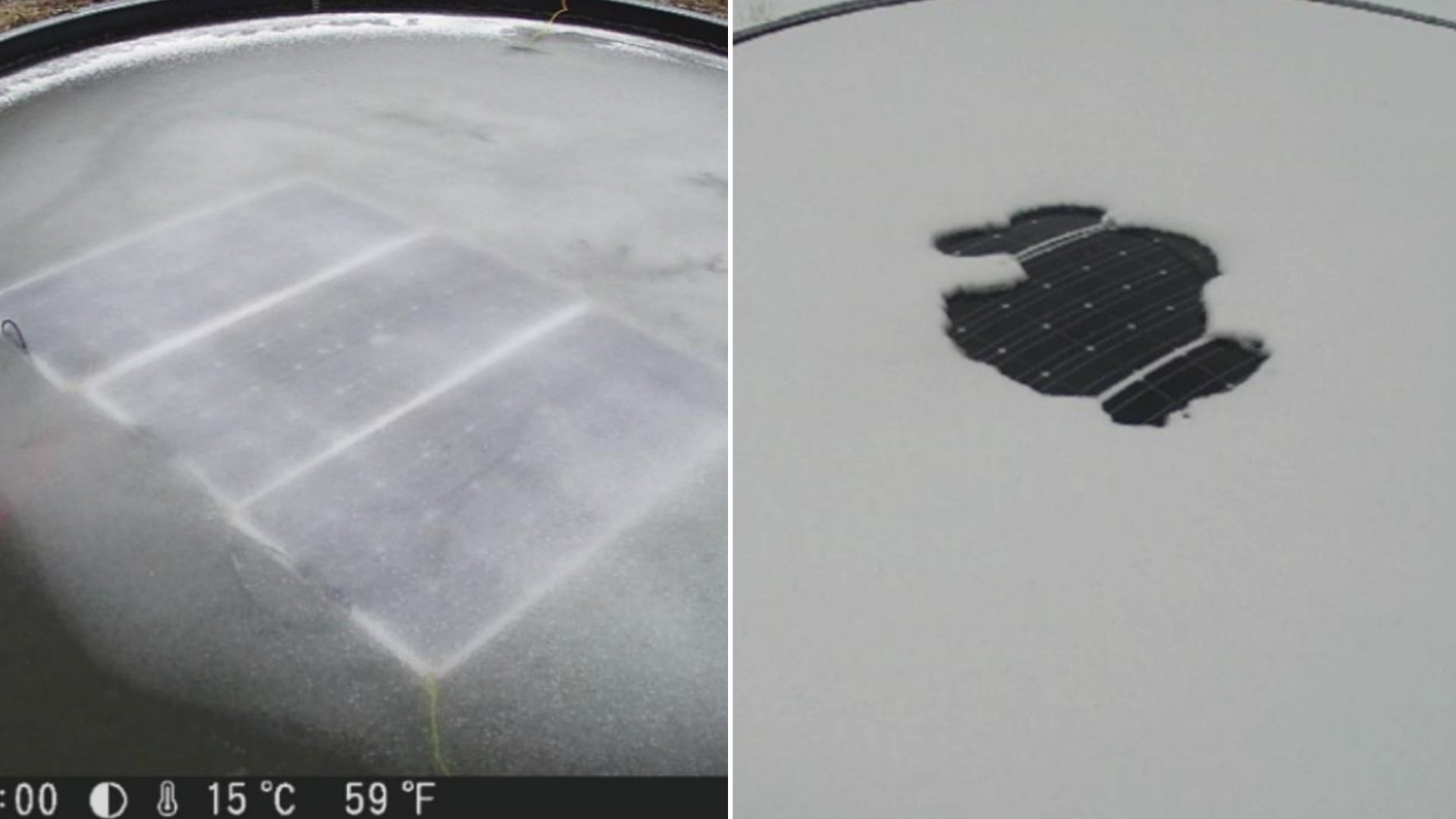 Un experimento en Canadá desafía el hielo: paneles solares flotantes producen energía entre nieve y temperaturas bajo cero