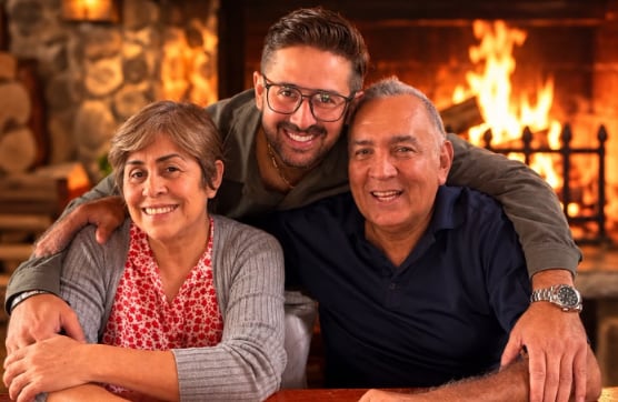Acompañado de una fotografía junto a sus papás, agradeció la paciencia de su familia durante sus peores años de recaídas.