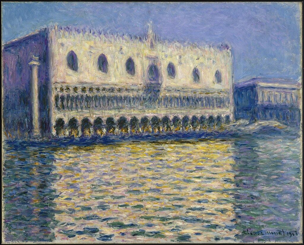 'El Palacio Ducal', 1908, de Claude Monet, en la colección del Brooklyn Museum.
