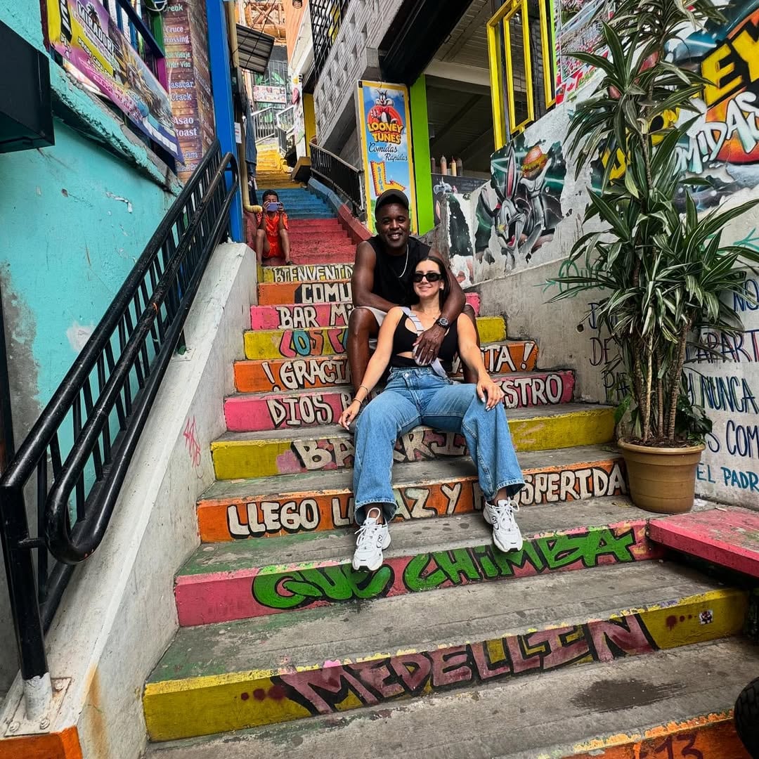 Joel Campbell anda en Colombia de vacaciones con su familia.