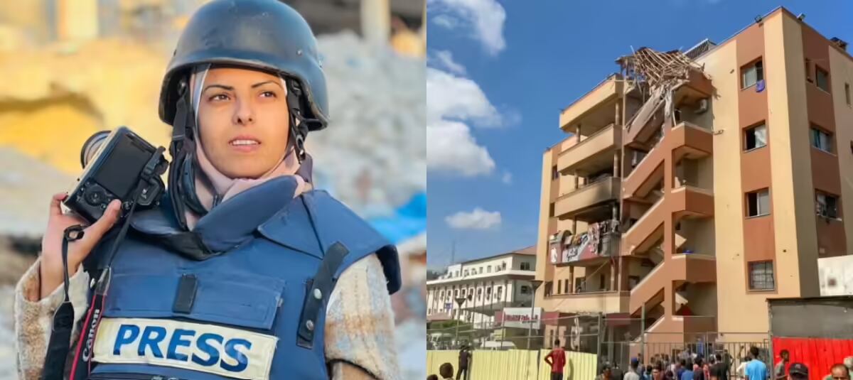 La periodista palestina Mariam Abu Dagga, de 33 años, murió el lunes durante un bombardeo israelí en Gaza. Fotografía: