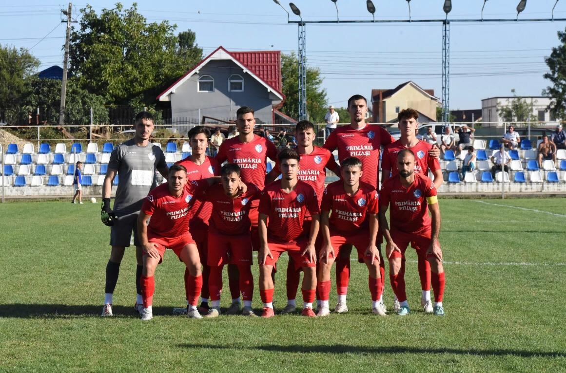 Este es el ACSO Filiasi antes de un partido en Rumanía de la actual temporada.