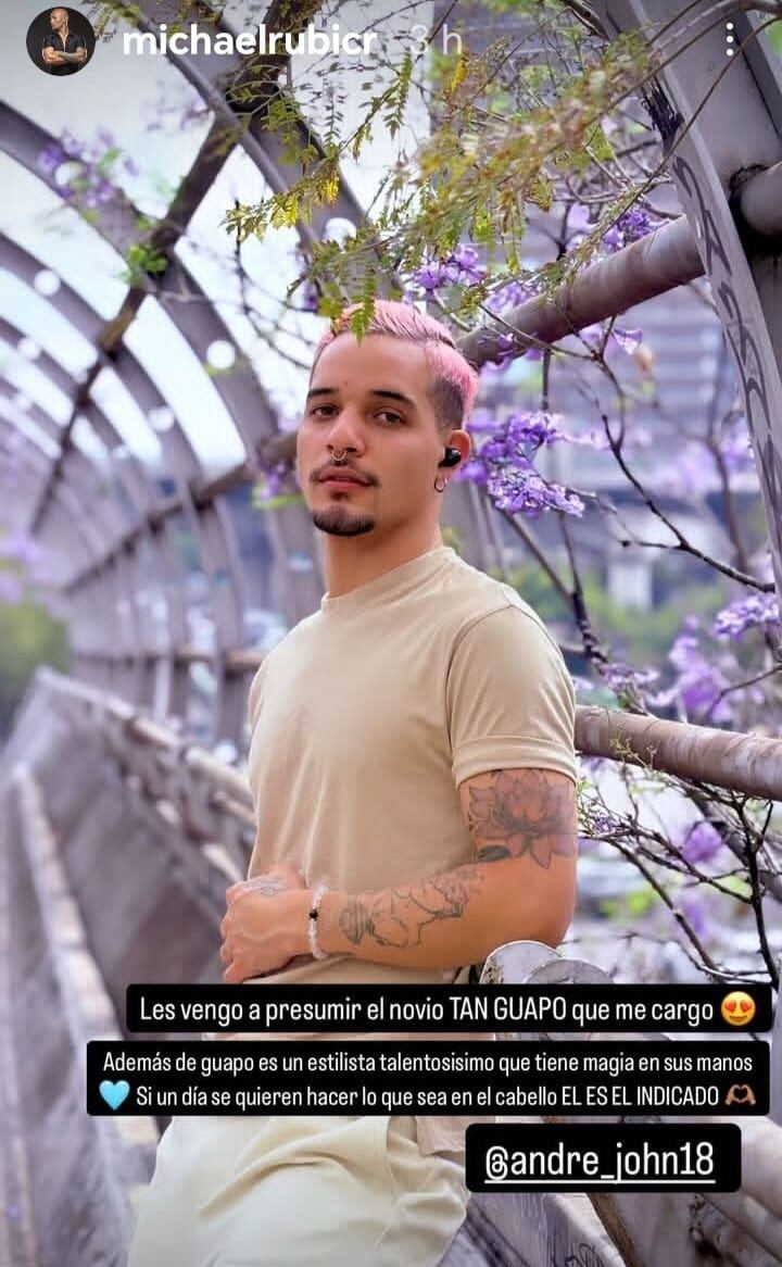 Jonathan Aparicio, novio de Michael Rubíe