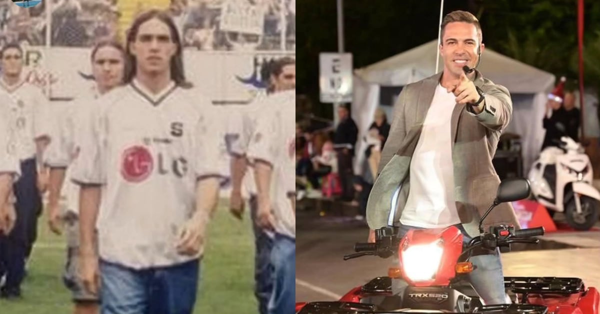 Marenco compartió dos fotos que reflejan su cambio con los años: una de cuando era futbolista y otra actual, a los 42.