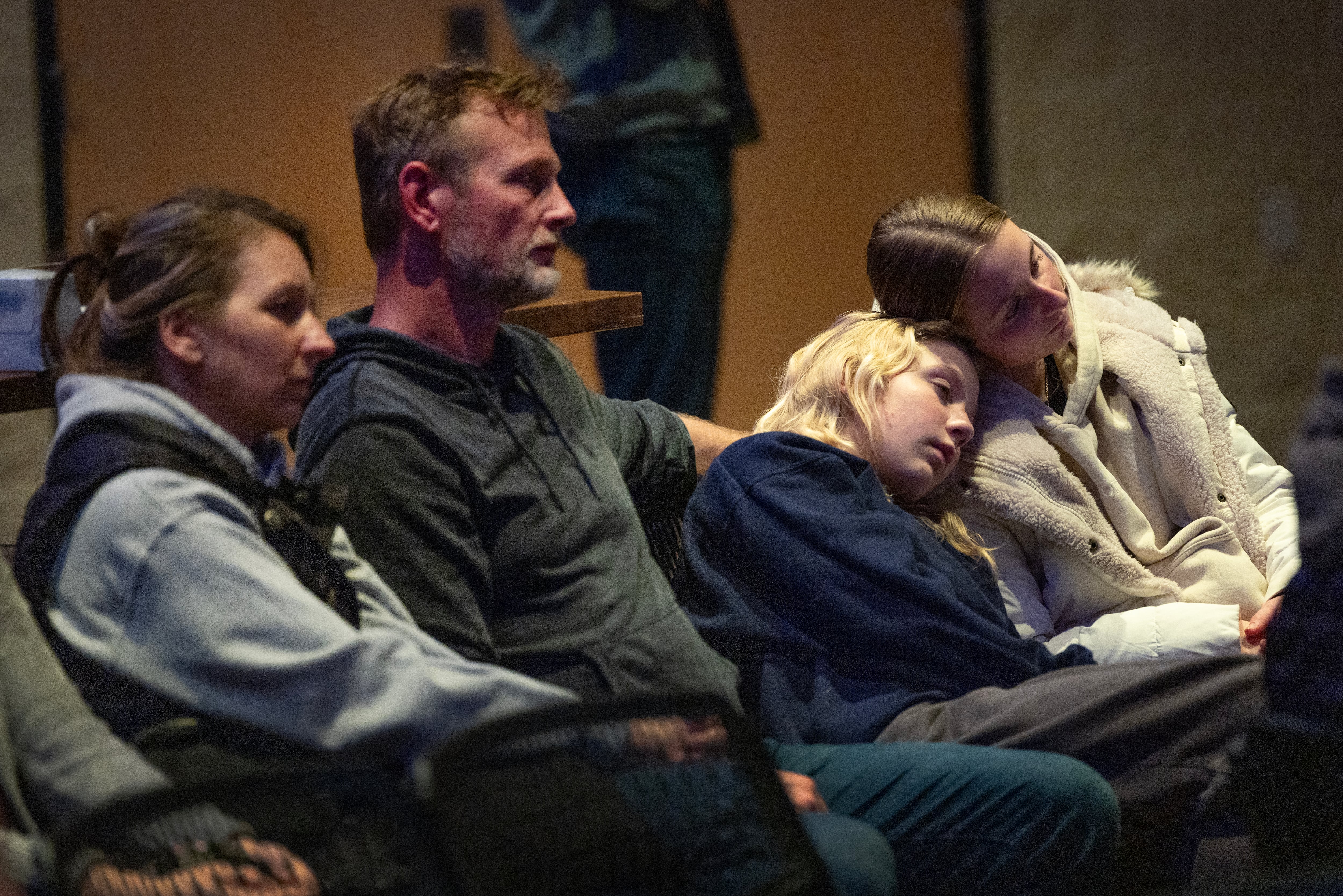 MIDDLETON, WISCONSIN - DECEMBER 16: People attend a prayer service at Blackhawk Church to mourn the victims of Abundant Life Christian School on December 16, 2024 in Middleton, Wisconsin. A student and teacher were shot and killed and the alleged shooter, a 15-year-old female who police say was a student at the school, was found dead at the scene, according to published reports. Six others were injured with two in critical condition, the reports said. Scott Olson/Getty Images/AFP (Photo by SCOTT OLSON / GETTY IMAGES NORTH AMERICA / Getty Images via AFP)