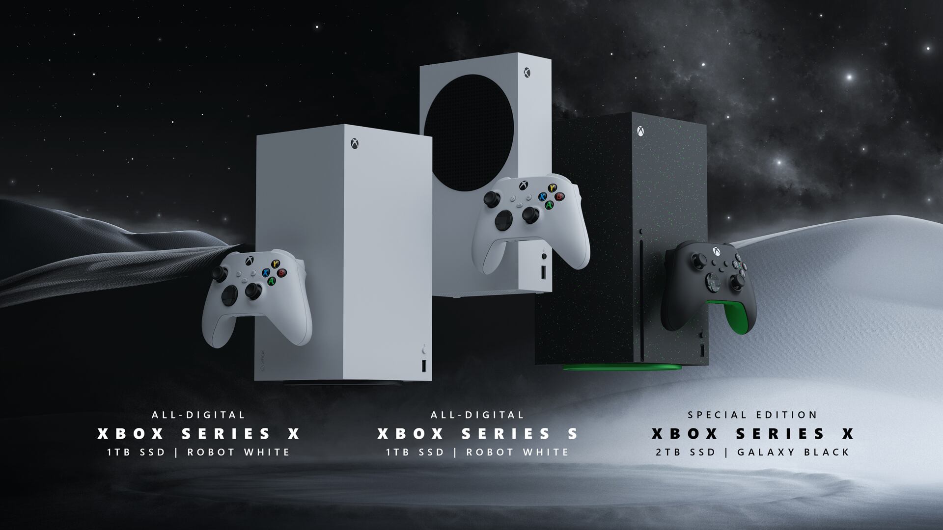 Xbox dio a conocer los nuevos diseños de sus consolas Series X|S e incluyen una versión exclusivamente digital. Foto: Xbox Wired