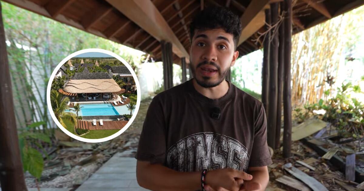 A pesar de sus lujos, la casa se encuentra totalmente destrozada, con ventanas impactadas por balazos, colchones cortados y el cielo raso destruido; así los constató Araya Vlogs.