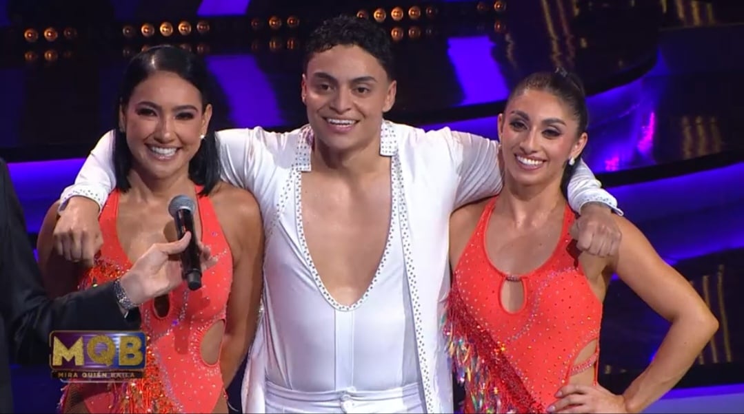 Nancy Dobles bailó junto a Antuan y Alana a ritmo de merengue.