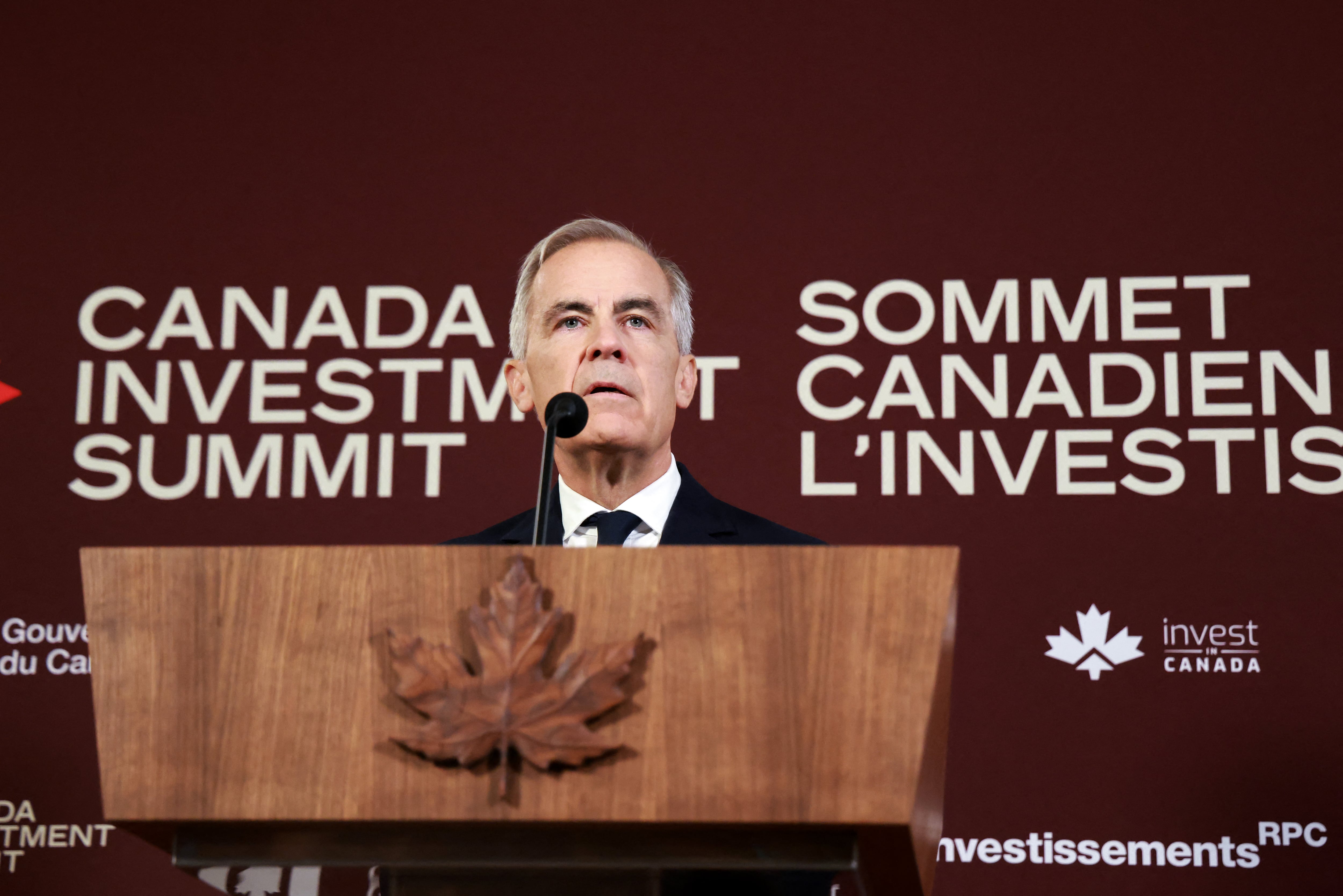 Mark Carney destacó los estrechos vínculos entre Canadá y Estados Unidos durante una cumbre de inversiones en Toronto.