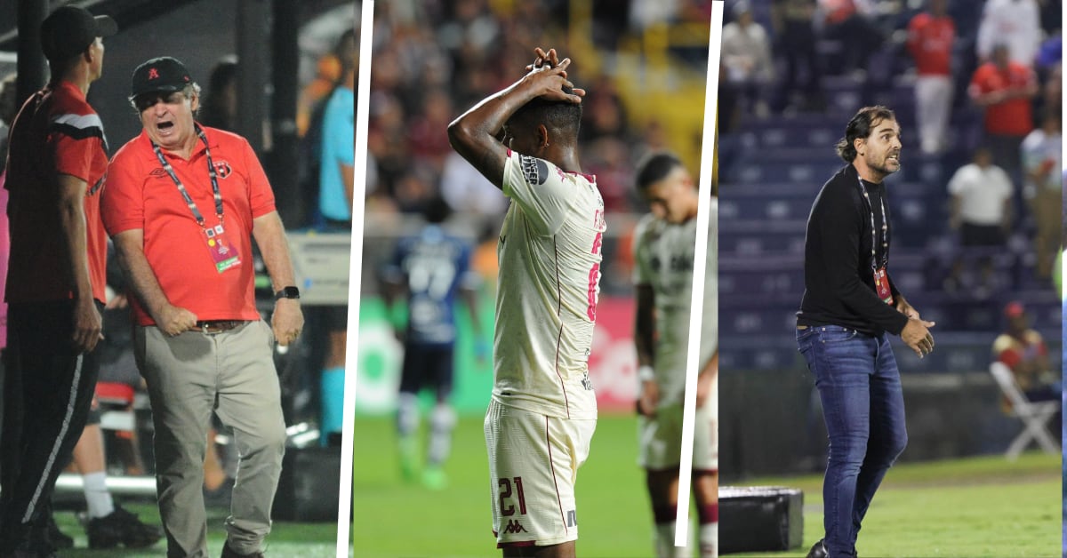 Óscar Ramírez de Alajuelense, Fidel Escobar de Saprissa y Andrés Carevic de Cartaginés se llevaron resultados negativos en Centroamérica.