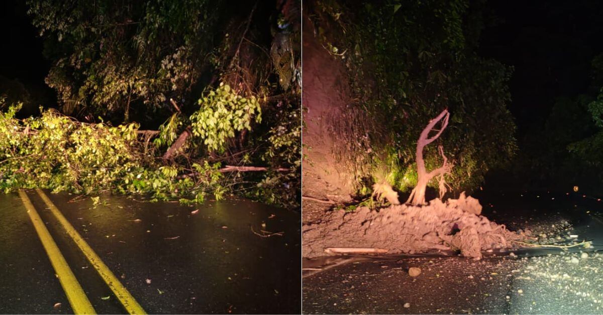 El MOPT indicó que será hasta mañana sábado, al amanecer, dependiendo de las condiciones climáticas, que se inicie el proceso para remover los derrumbes. El Cuerpo de Bomberos también reanudará sus labores de limpieza de los químicos. (Foto: MOPT)