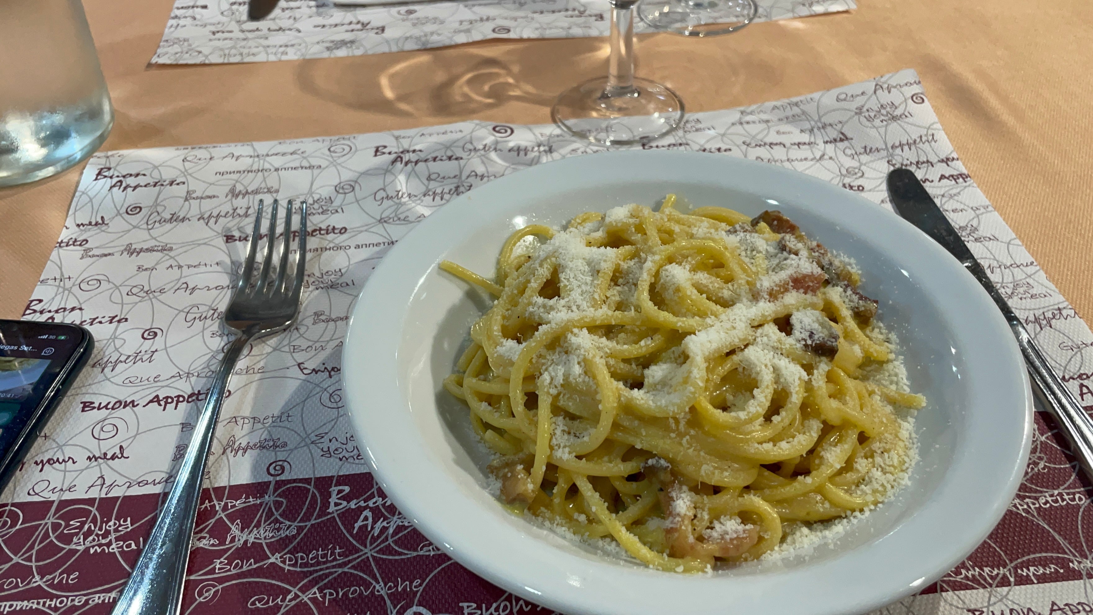 Trattoria en Roma.