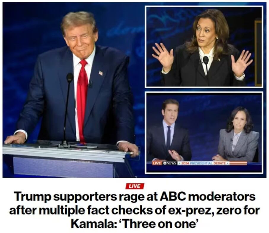 La portada de The New York Post tras el debate.