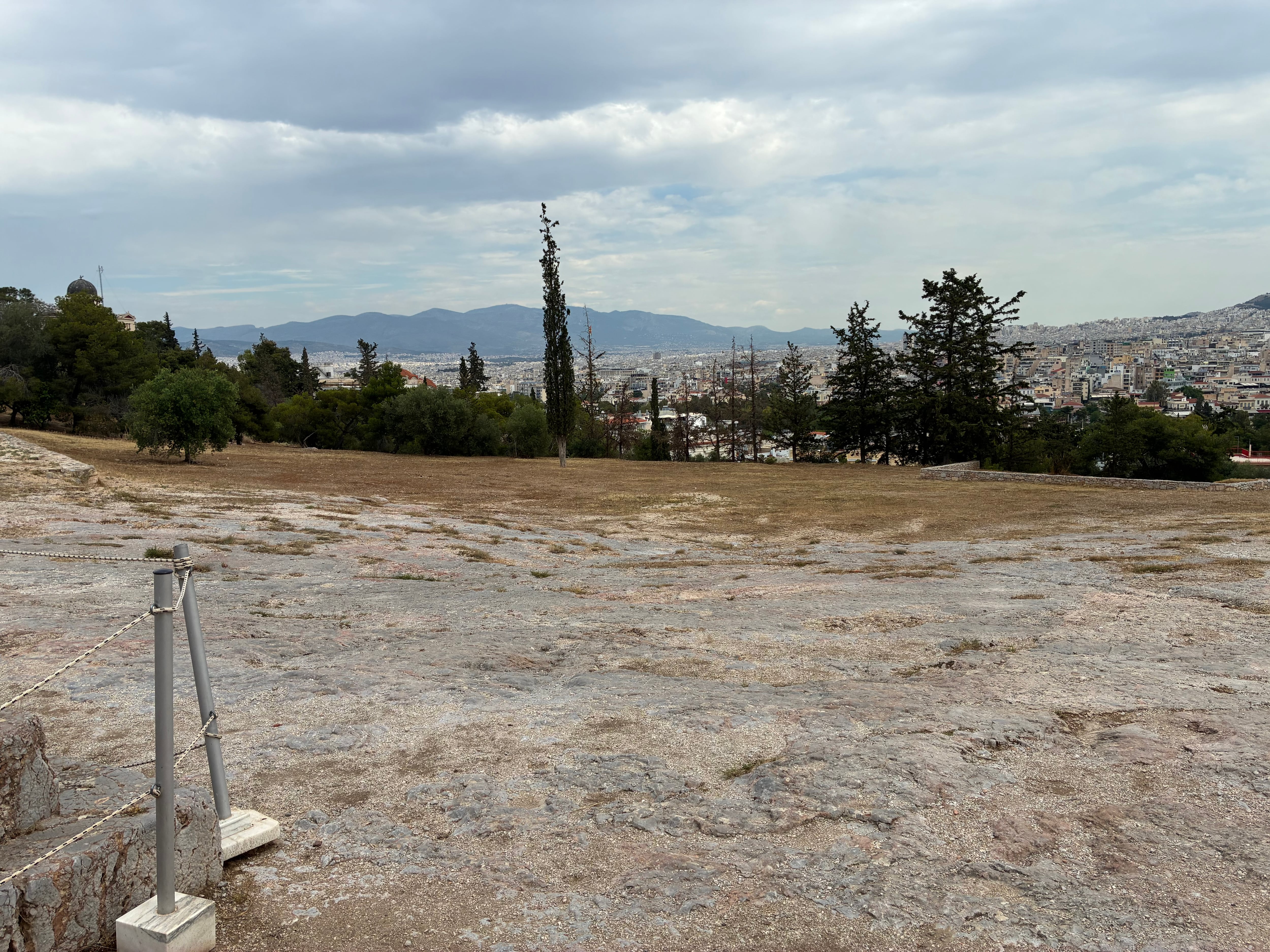 El canchón lunar en Atenas, Grecia.