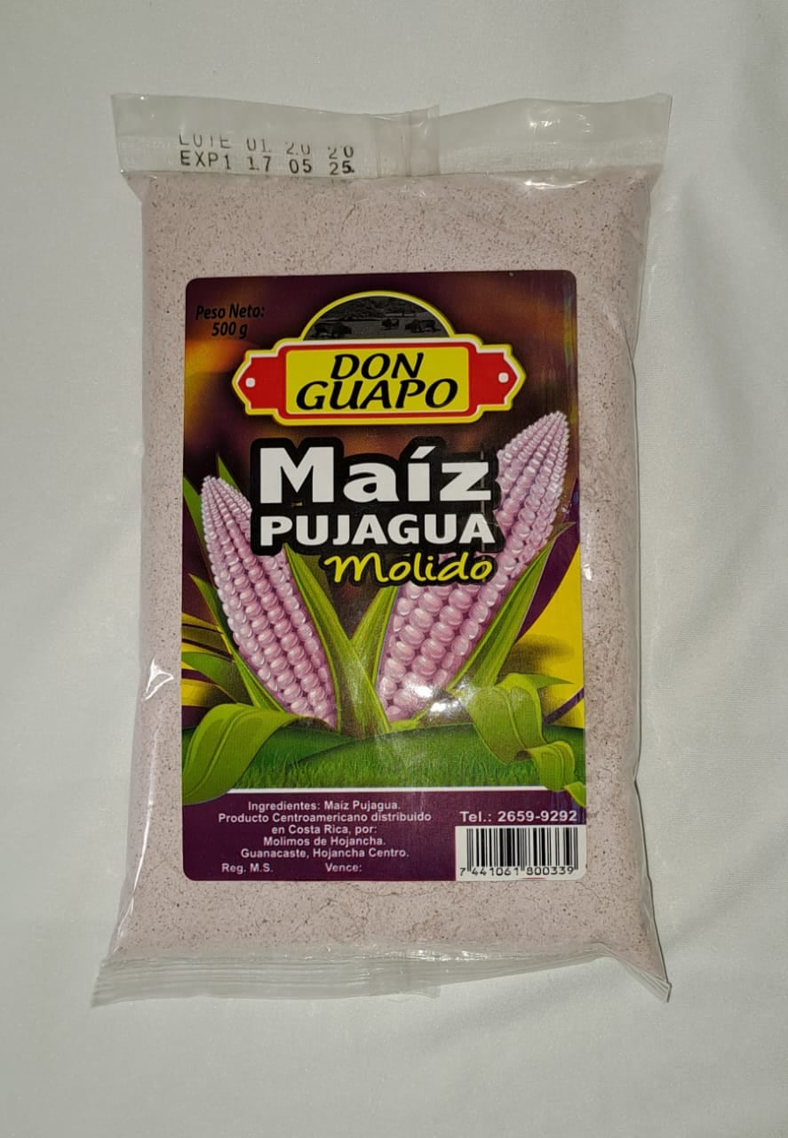 Producto con valor agregado de maíz pujagua Don Guapo