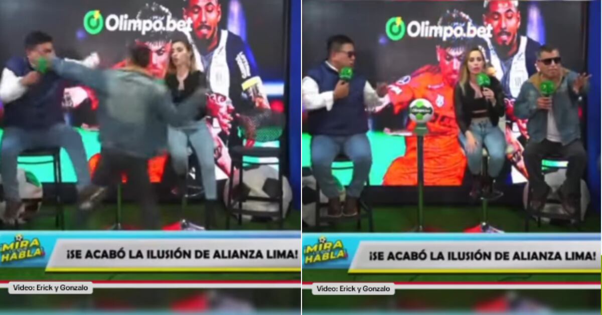 Los periodistas Silvio Valencia y Evaristo Cruz discutieron en el programa 'Mira lo que habla' de Perú.