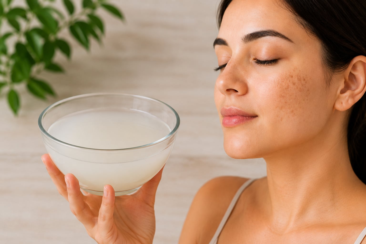 Este método casero utiliza antioxidantes y vitaminas para mejorar la apariencia de la piel y reducir manchas leves en el rostro.